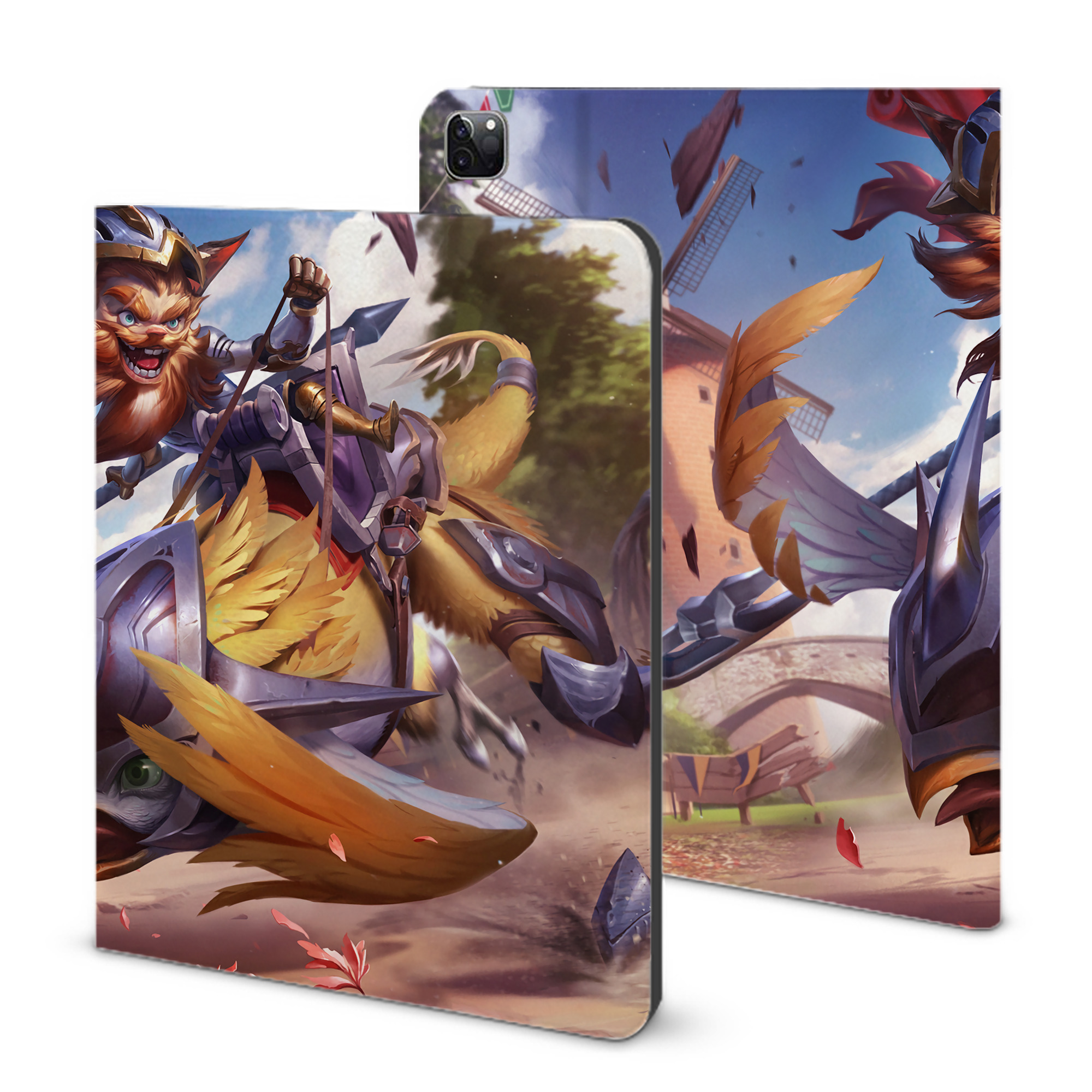 （画像用） リーグ・オブ・レジェンド League of Legends LOL IPad ケース ブック型 PUレザー TPU 耐衝撃 軽量 薄型 ペン収納なし 全面保護 IPad 各モデル対応